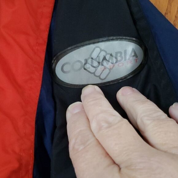 EUC Ladies Navy Blue Red Columbia Coat Jacket Sz M - Picture 5 of 6